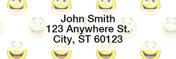 Smilies Rectangle Address Labels