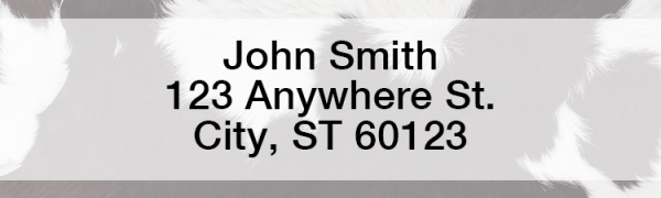 Classic Cowhide Address Labels  | LRGEOC-70