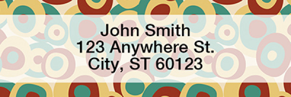 Retro Pitted Olives Rectangle Address Labels
