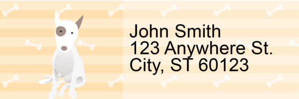My Bull Terrier Loves Me Address Labels | LRRDOG-117
