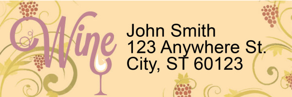 Wine N' Vine Address Labels | LRRFOD-76
