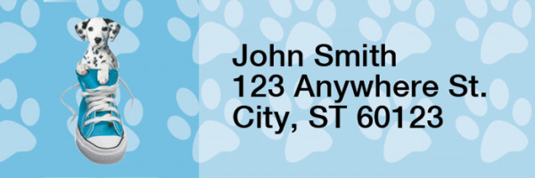 Sneaker Pups Keith Kimberlin Rectangle Address Labels | LRRKKM-01