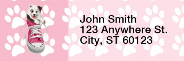 More Sneaker Pups Keith Kimberlin Rectangle Address Labels