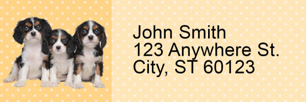 Cavalier Pups Keith Kimberlin Address Labels | LRRKKM-20