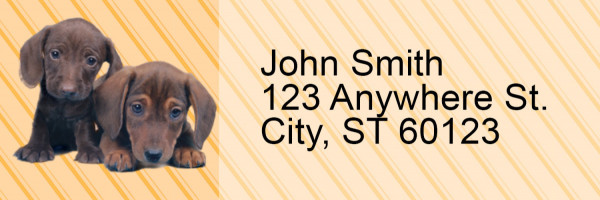 Dachshunds Pups Keith Kimberlin Address Labels