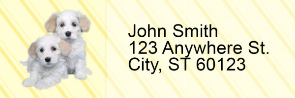 Havanese Pups Keith Kimberlin Address Labels | LRRKKM-29