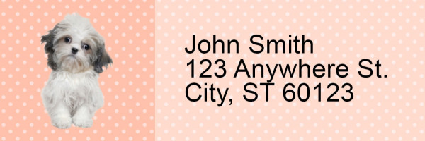 Shih Tzu Pups Keith Kimberlin Address Labels | LRRKKM-31