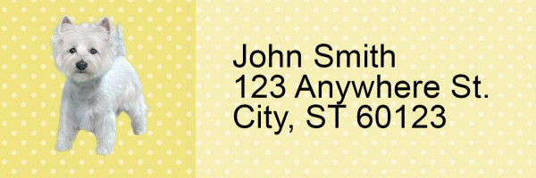 Westie Pups Keith Kimberlin Address Labels | LRRKKM-32