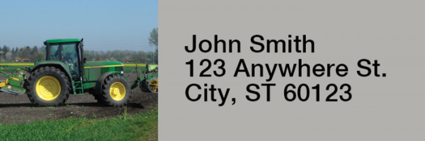 Tractor Rectangle Address Labels