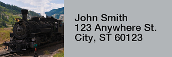 Steam Trains Narrow Address Labels