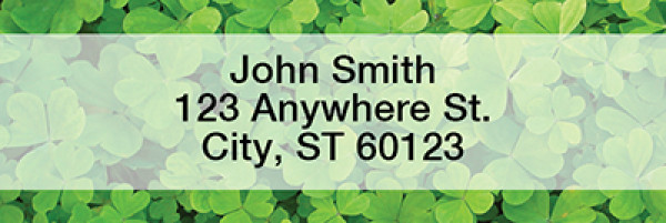 More Clovers Narrow Address Labels