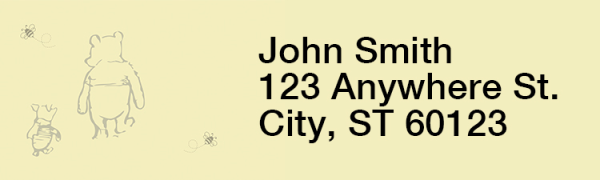 Winnie The Pooh Address Labels | LRWTP-01