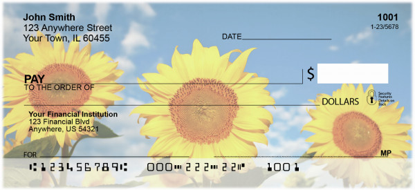 Sunflowers Personal Checks