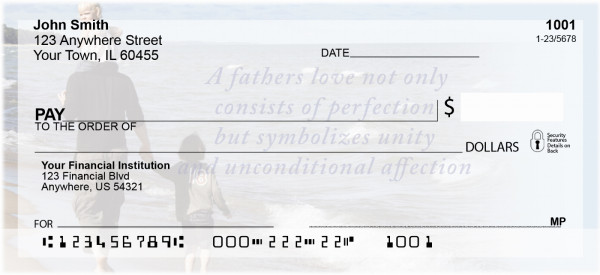 Fatherhood Personal Checks By Sweet Intentions