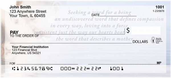 Motherhood Personal Checks by Sweet Intentions