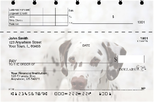 Dalmatians Top Stub Checks | TSDOG-74