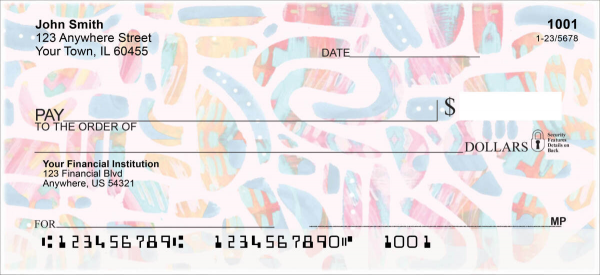 Groovy Arches Personal Checks By EttaVee
