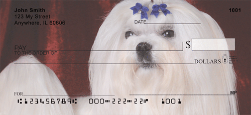 Maltese Dogs Personal Checks